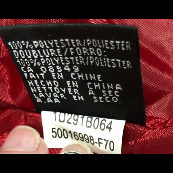 Anne Klein Suit Red Ruffle front tie waist sz 2P - Picture 5 of 7